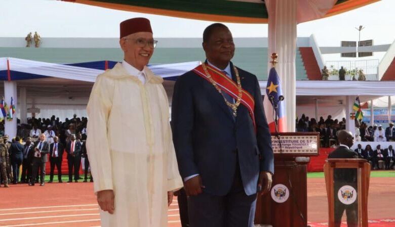 راشيد الطالبي العلمي يمثل جلالة الملك في حفل تنصيب رئيس جمهورية إفريقيا الوسطى