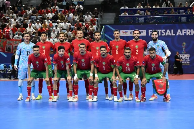 كأس إفريقيا للأمم لكرة القدم داخل القاعة (المجموعة الأولى-الجولة الثانية) المنتخب المغربي يتأهل إلى نصف النهاية بفوزه على نظيره الزامبي 7-0
